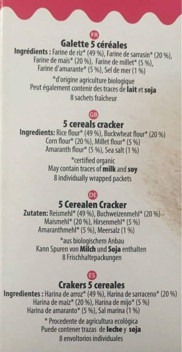 aglina Galettes 5 céréales packshot