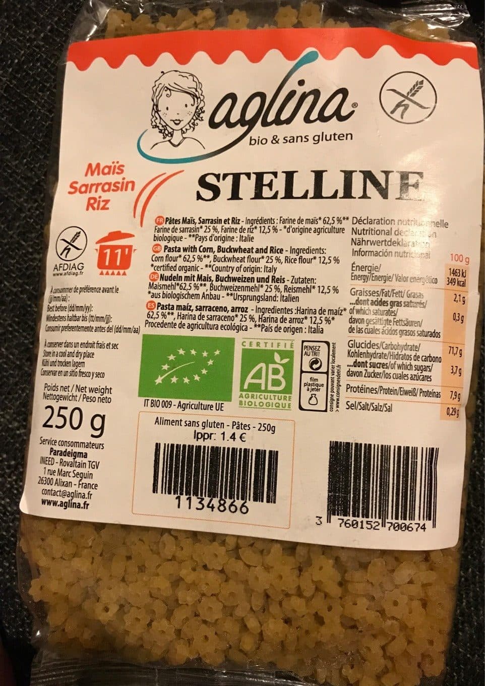 Aglina STELLINE packshot