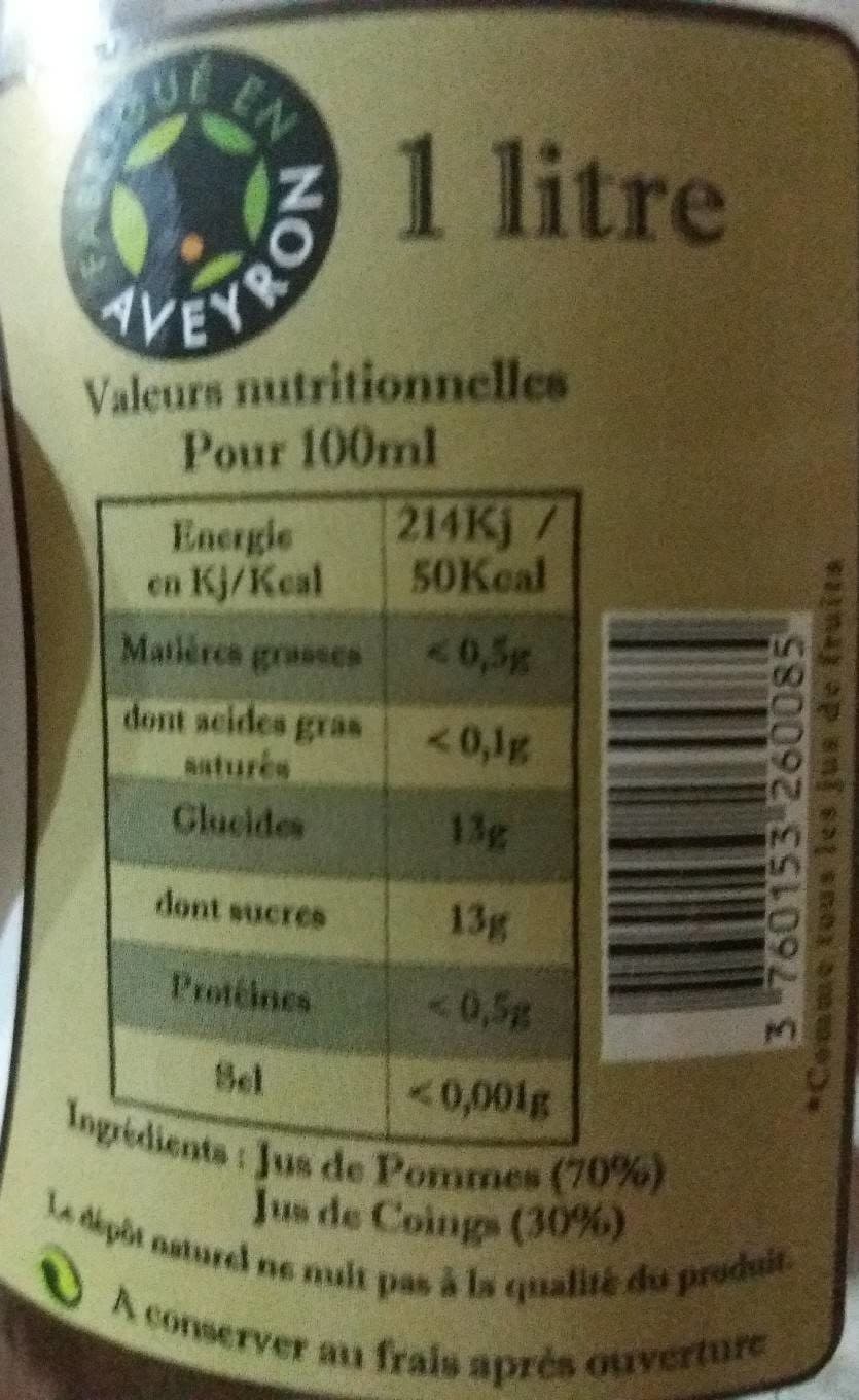 Maison Pouget Pur jus de pommes coings packshot