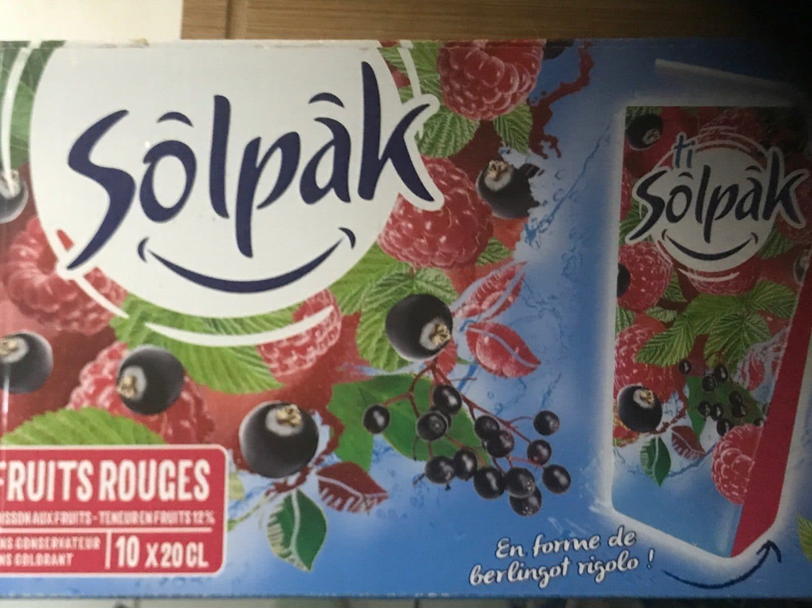Solpak Solpak fruits rouges packshot