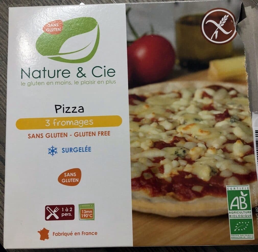 Nature & Cie Pizza 3 Fromages Sans gluten packshot