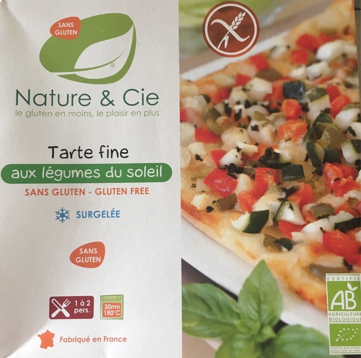 Nature & Cie Tarte fine aux legumes du soleil packshot
