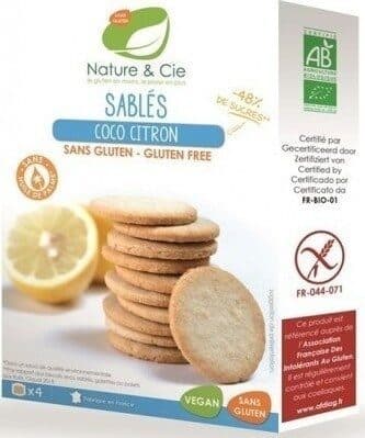 Nature & Cie Sablés coco citron SANS GLUTEN packshot