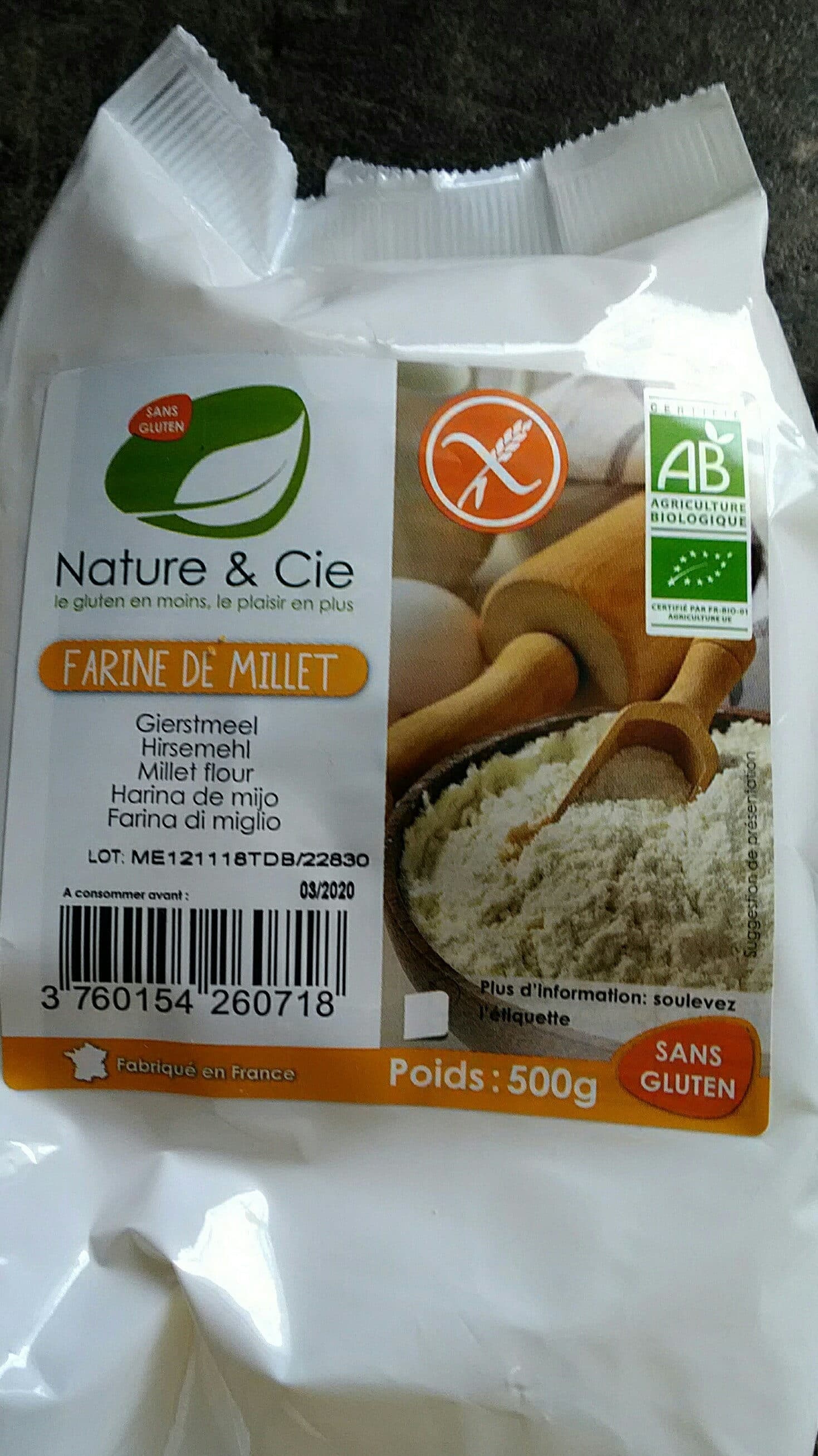 Nature & Cie Farine de millet packshot