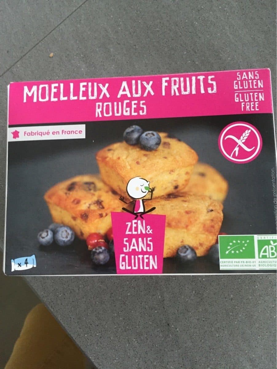 Zen et sans gluten Moelleux aux fruits rouges packshot
