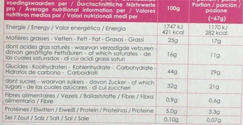 Open Food Facts Fondant au chocolat packshot
