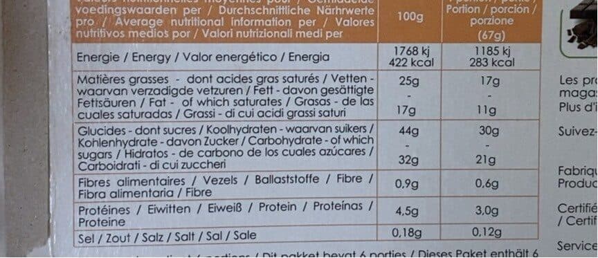 Open Food Facts Fondant Au Chocolat Surgele Sans Gluten packshot