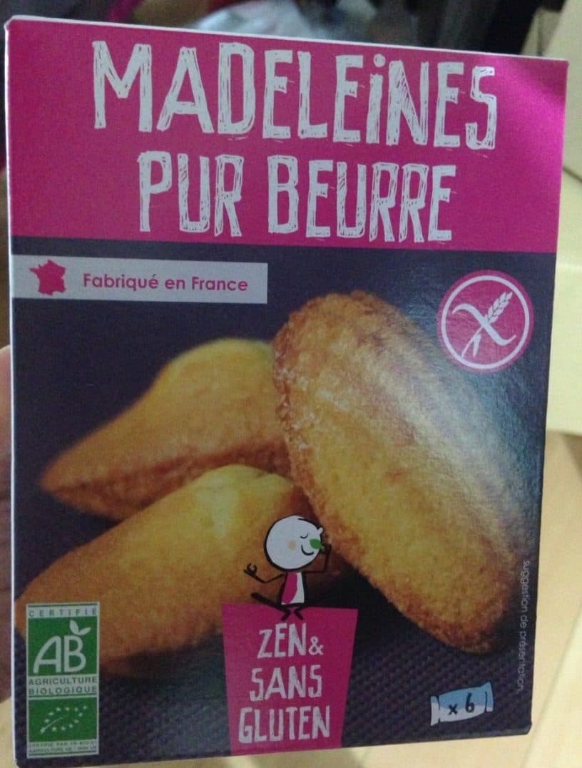 Zen & Sans Gluten Madeleines Pur Beurre Sans Gluten packshot