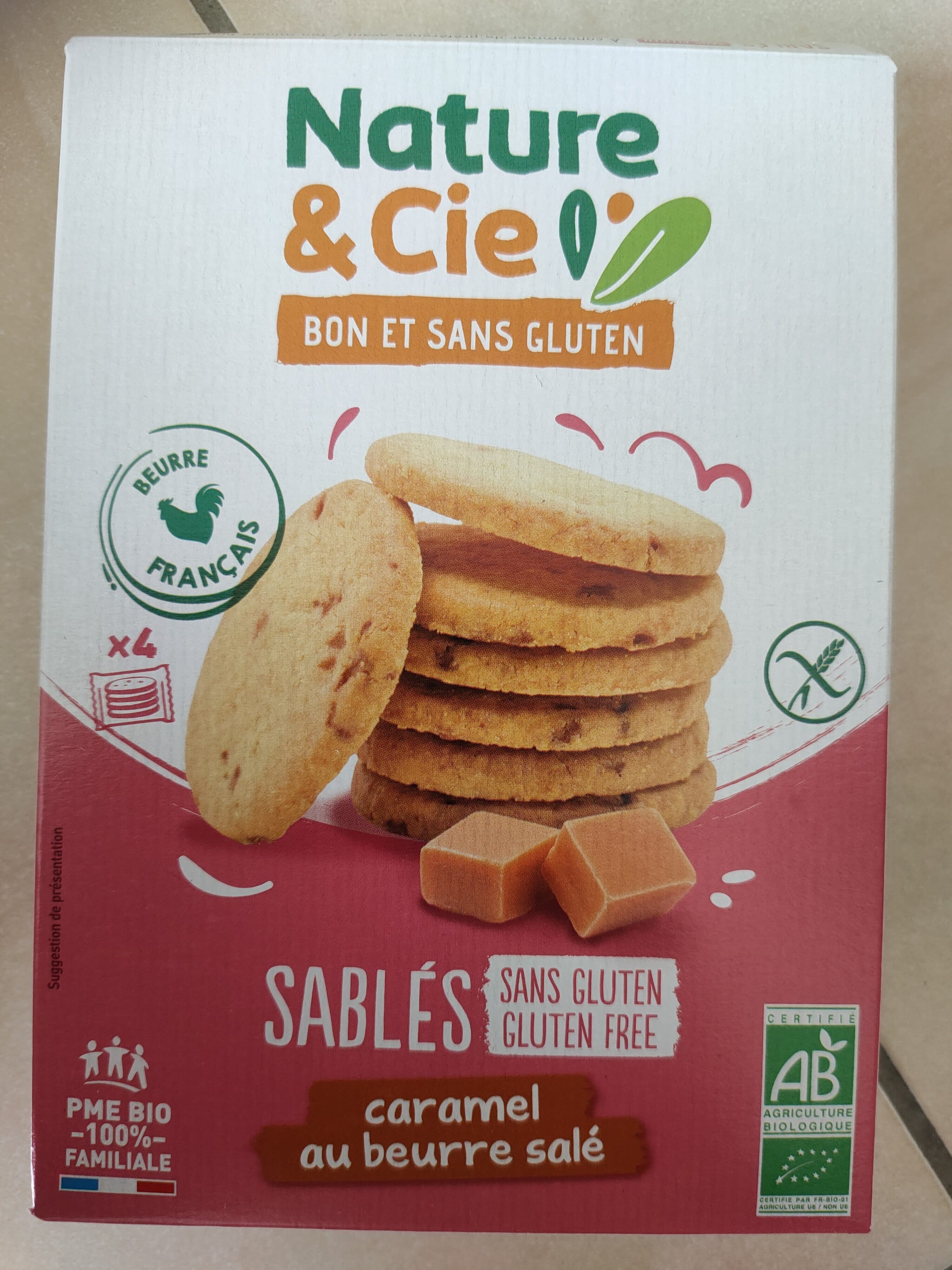 Nature Et Cie Sablés caramel au beurre salé packshot
