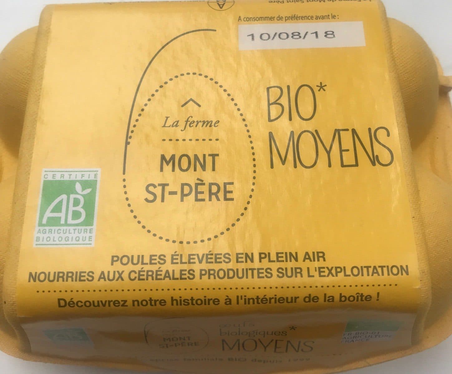 La ferme Mont St-Pierre Oeufs bio packshot