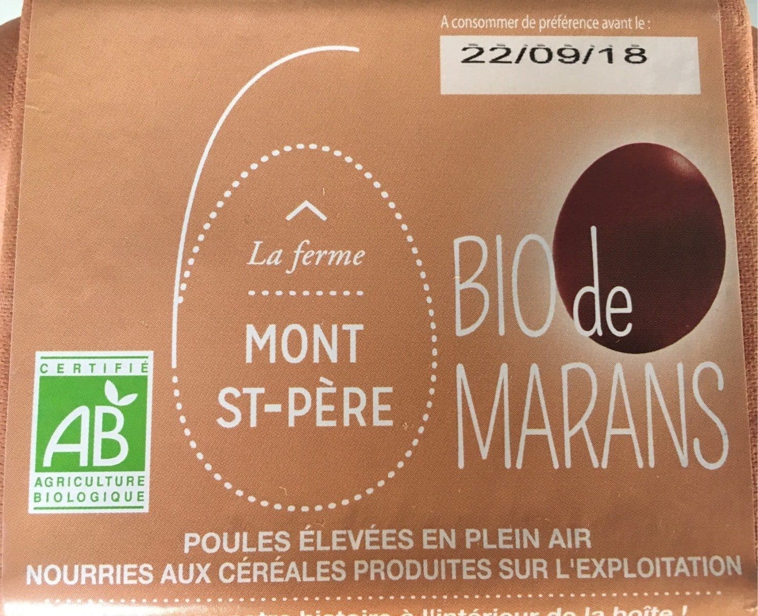Open Food Facts Bio de Marans packshot