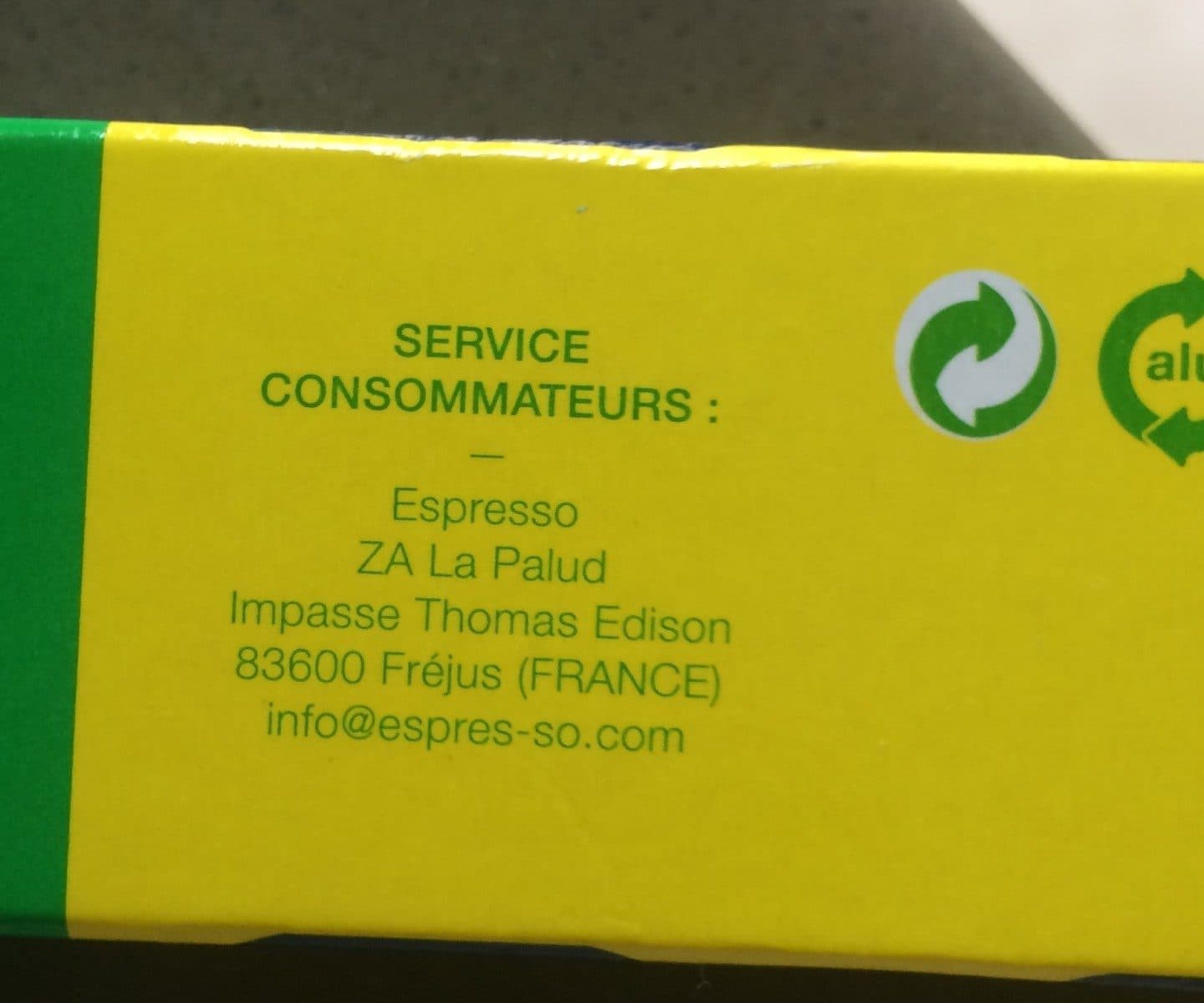 Open Food Facts Expresso packshot