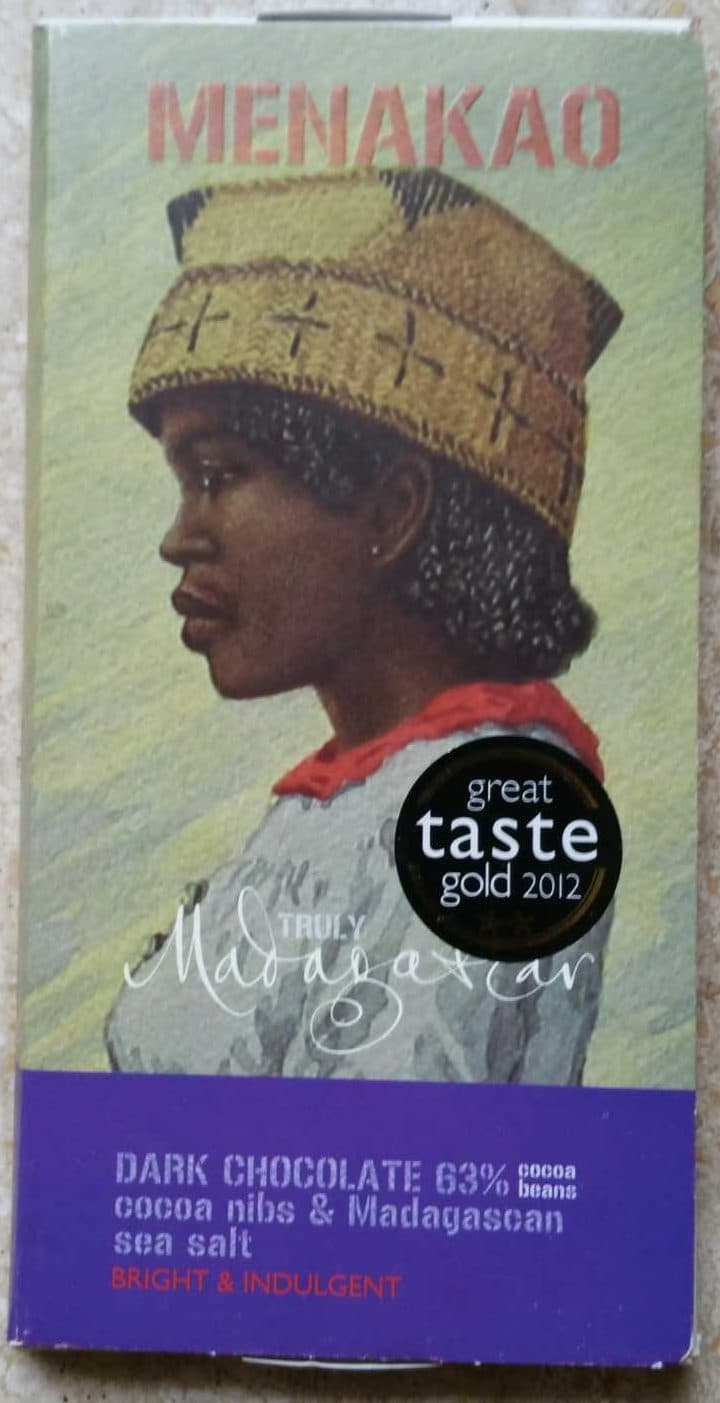 Menakao Dark Chocolate 63% packshot