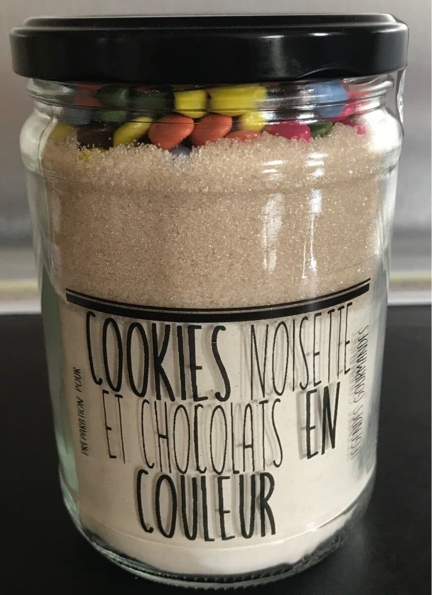 Légendes Gourmandes Cookies noisette et chocolats en couleur packshot