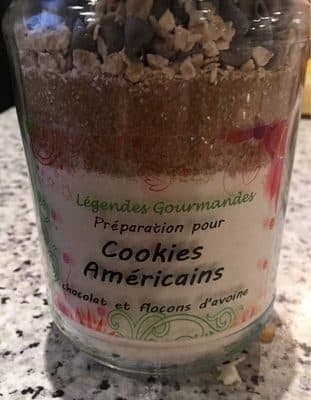 Legendes Gourmandes Préparation pour cookies ameriacains chocolat et flocons d'avoine packshot