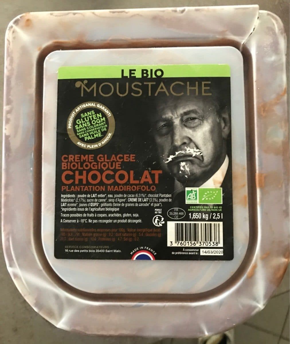 Moustache Glace Chocolat plantation Madirofolo packshot