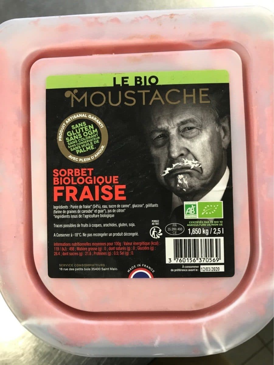 Moustache Sorbet fraise packshot