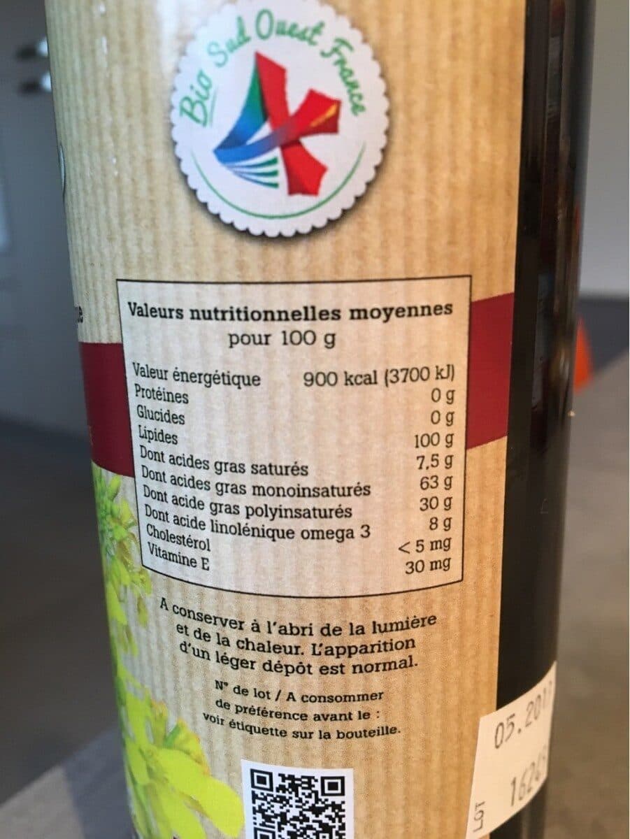 Open Food Facts Huile de colza packshot