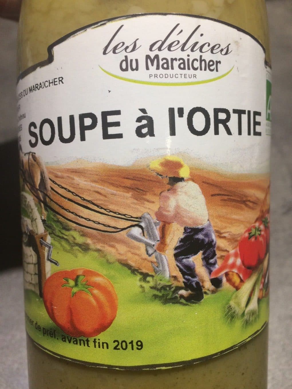 Les délices du Maraicher Soupe à l’ortie packshot