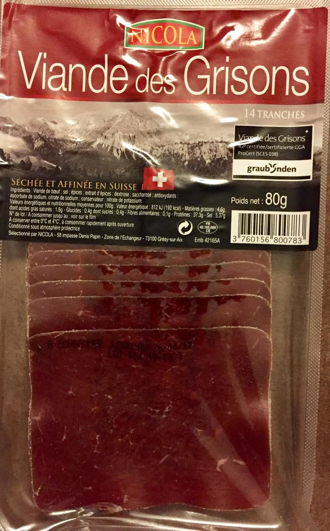 Nicola Viande des Grisons packshot