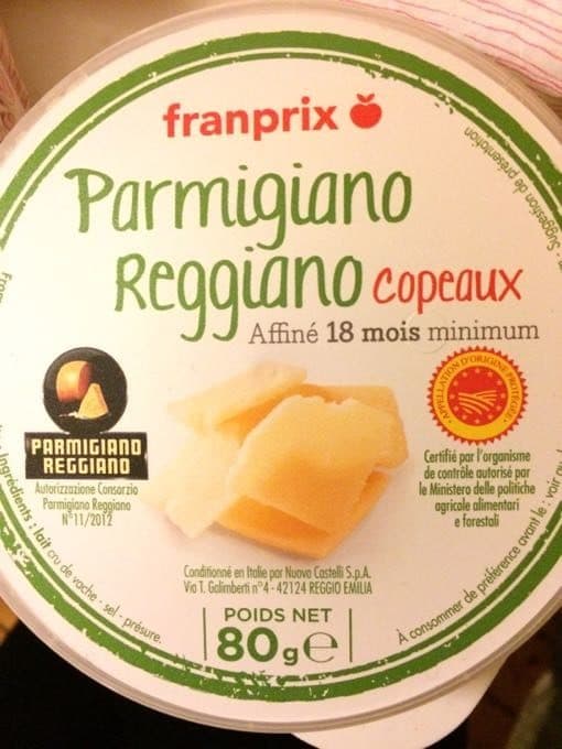 Franprix Parmigiano reggiano packshot