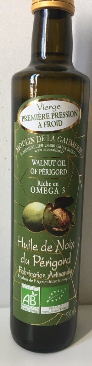 Moulin de la gaumerie Huile de noix du Périgord packshot