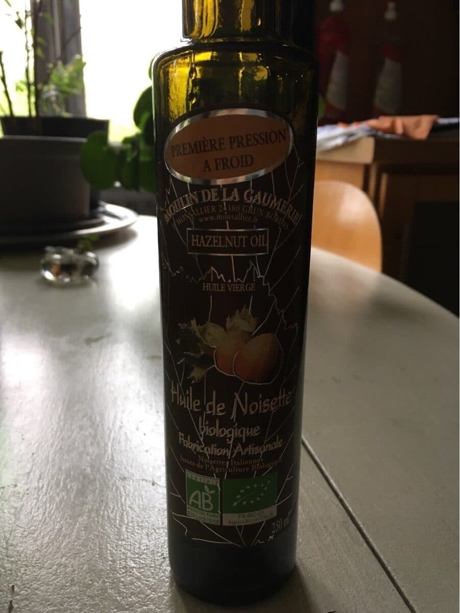 Open Food Facts Huile De Noisettes Du Moulin De La Gaumerie Bio? packshot