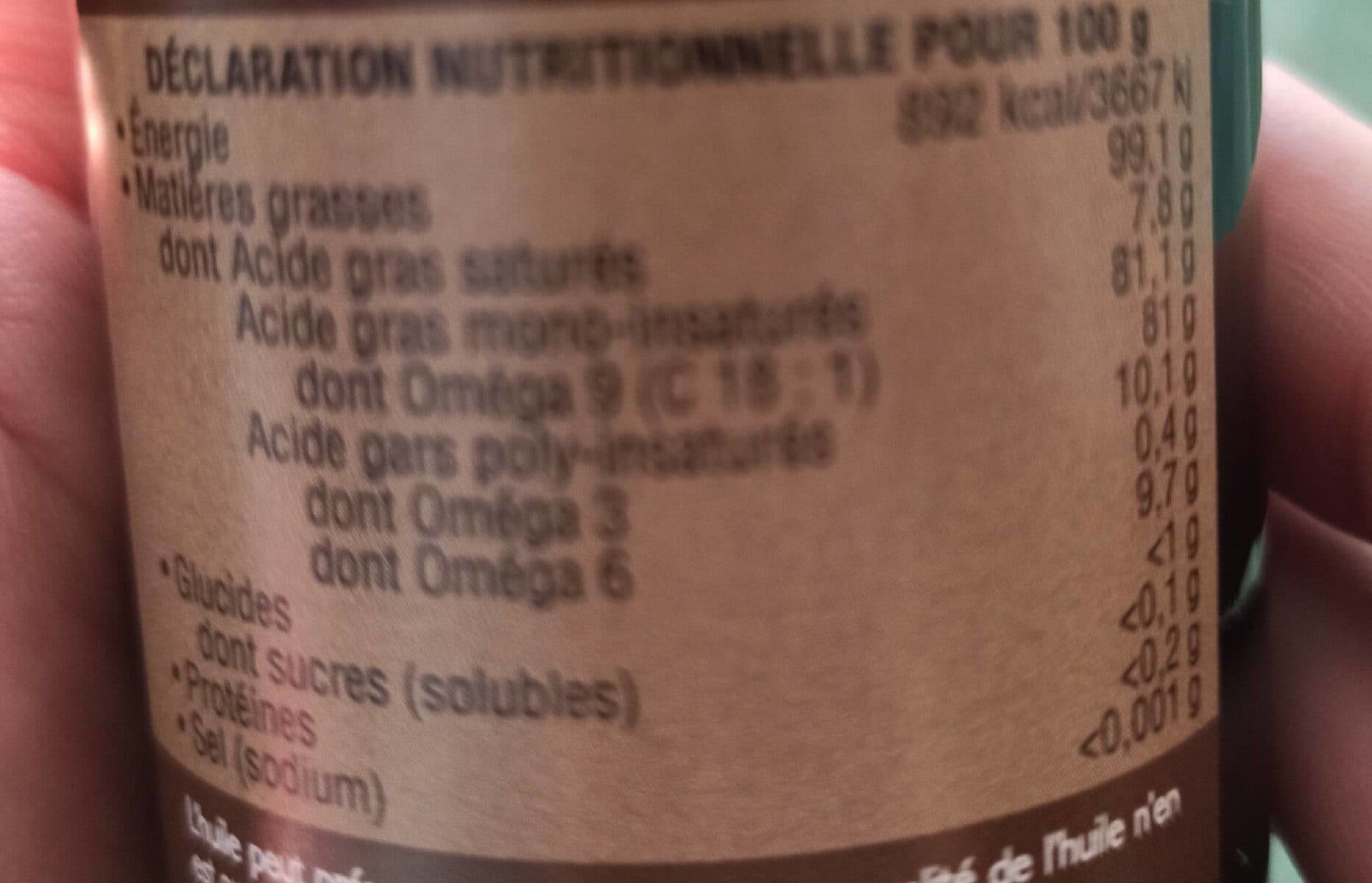 Open Food Facts Huile De Noisettes Du Moulin De La Gaumerie Bio? packshot