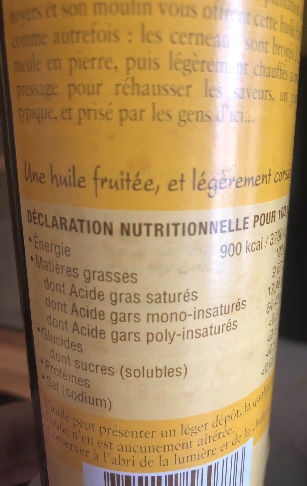 Le moulin de Cacau Huile de noix du perigord packshot
