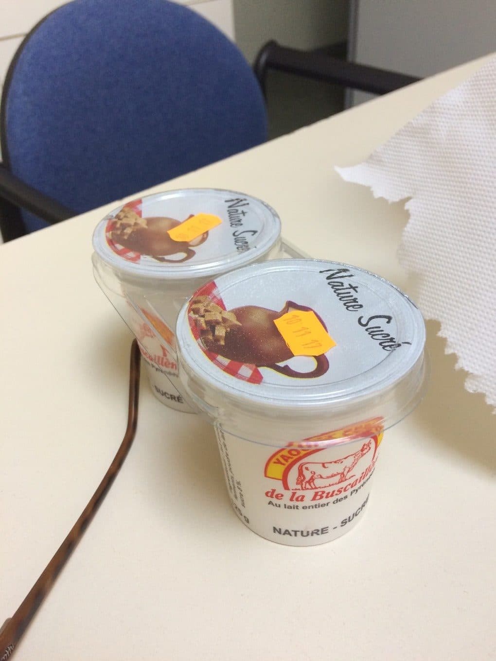 La Buscaillere La Buscaillère, Yaourt au lait entier des Pyrénées nature, les 2 pots de 125 g packshot