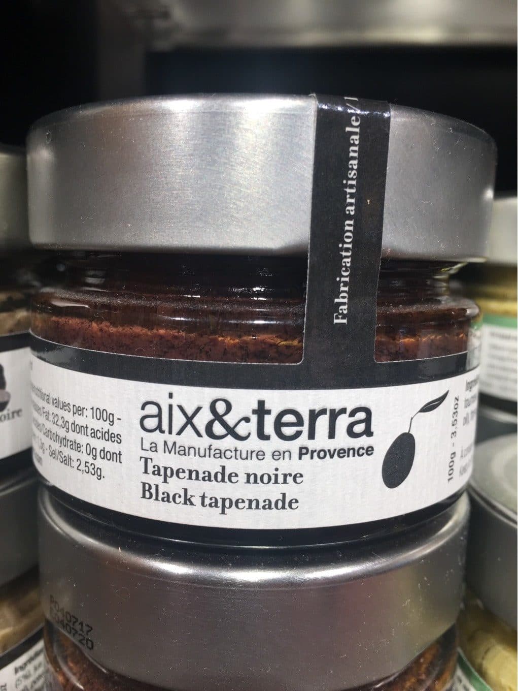 Aix Et Terra Tapenade noire packshot