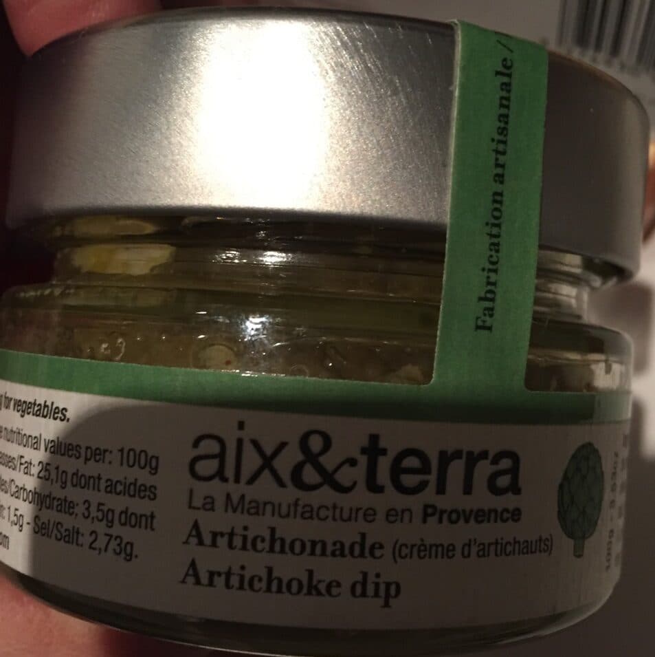 Aix et terra Artichonade packshot