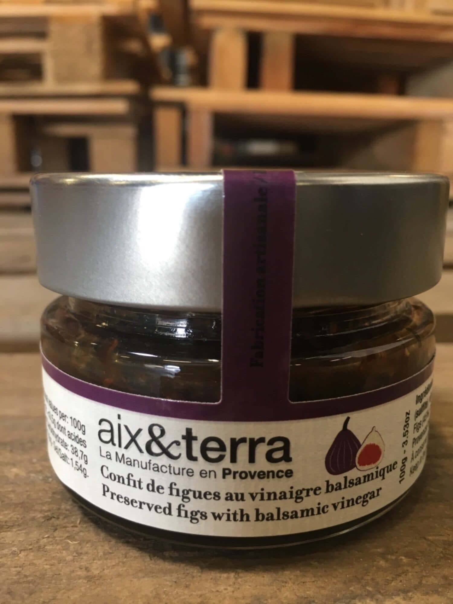 Aix&terra Confit de figue au vinaigre balsamique packshot