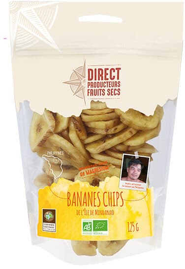 Direct Producteurs Fruits Secs Bananes chips packshot