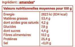 DIRECT PRODUCTEURS FRUITS SECS Amandes décortiquées de la vanille de Pinoso Espagne packshot