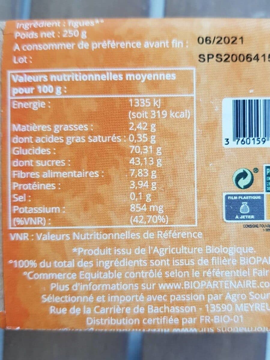 Direct Producteurs Fruits secs Pâte de figues des montagnes de Nazilli packshot