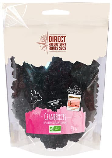 Direct Producteurs Fruits Secs Cranberries packshot
