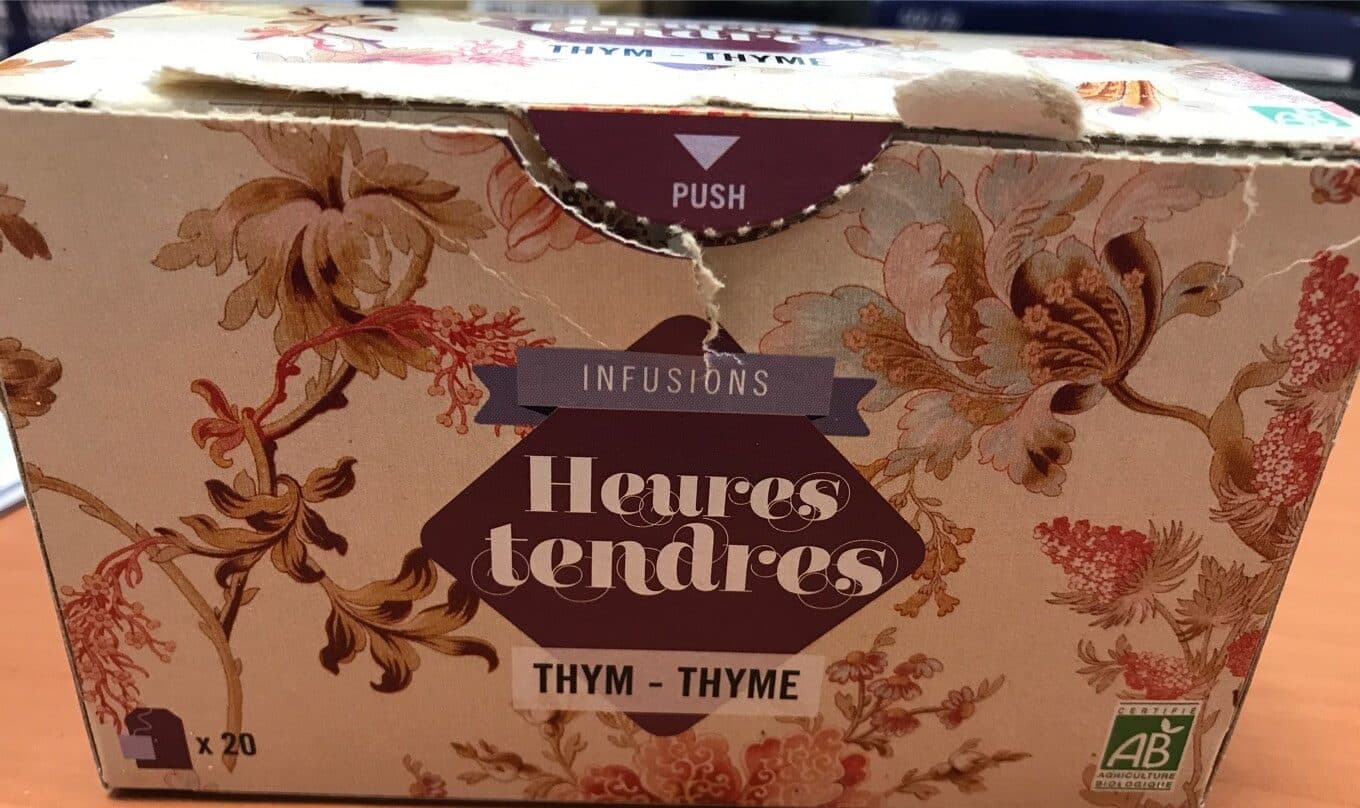 Infusion Heures Tendres Infusion Thym bio packshot