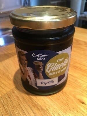 C'est Ginette qui l'a fait Confiture myrtille bio packshot