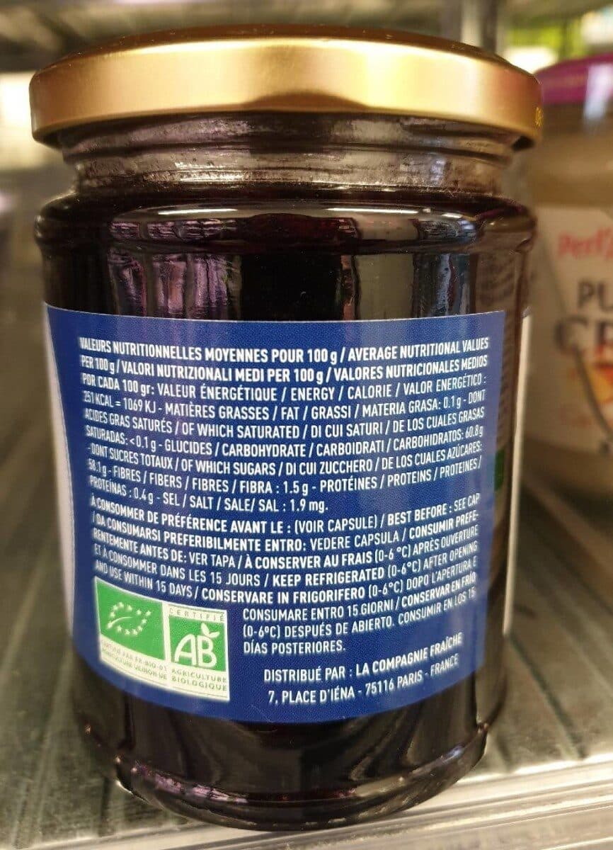 C'est Ginette qui l'a fait Confiture myrtille bio packshot