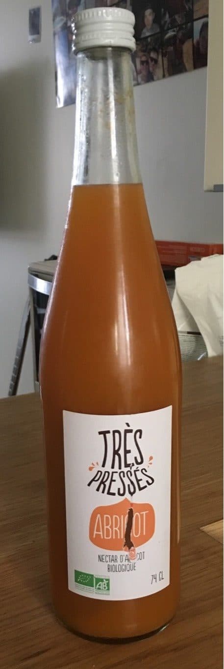 Très Pressés Nectar d'Abricot biologique packshot