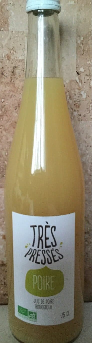 Très Pressés Jus de poire biologique packshot