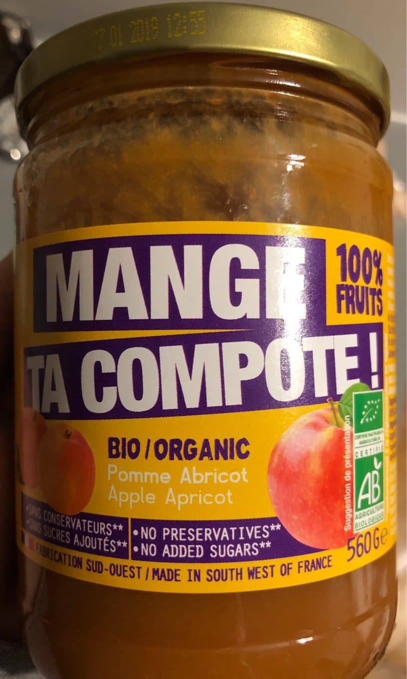 Mange Ta Compote Compote pomme abricot packshot