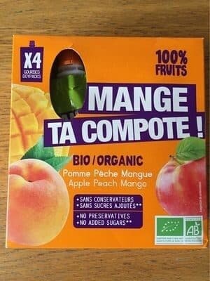 MANGE TA COMPOTE ! Compote Pomme Pêche Mangue packshot