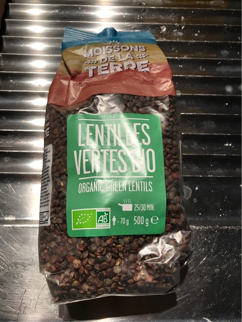 Moissons De La Terre Lentilles vertes bio packshot