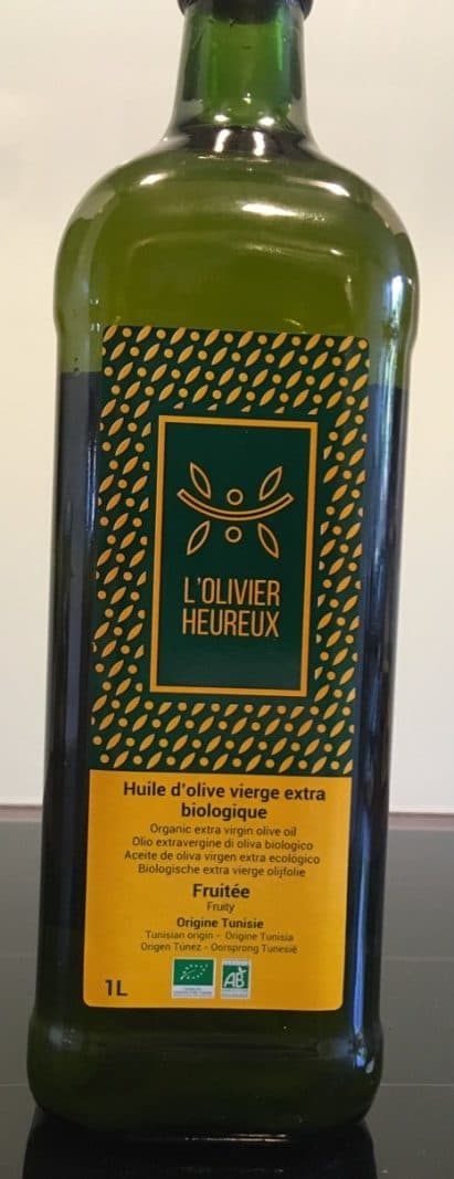 L'Olivier Heureux Huile d'olive vierge extra biologique packshot