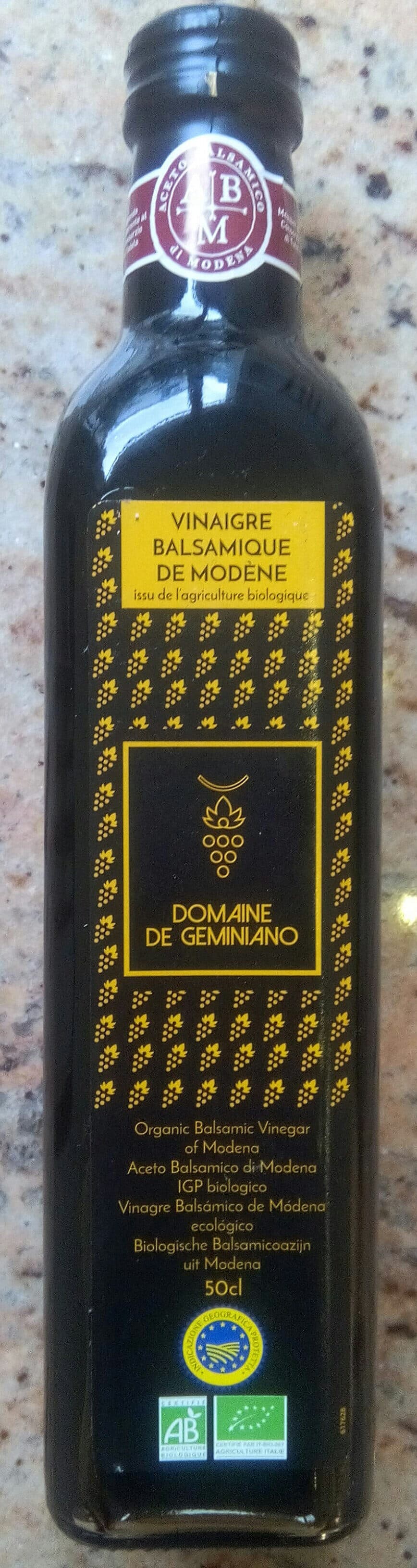 Domaine de Geminiano Vinaigre balsamique de Modène packshot