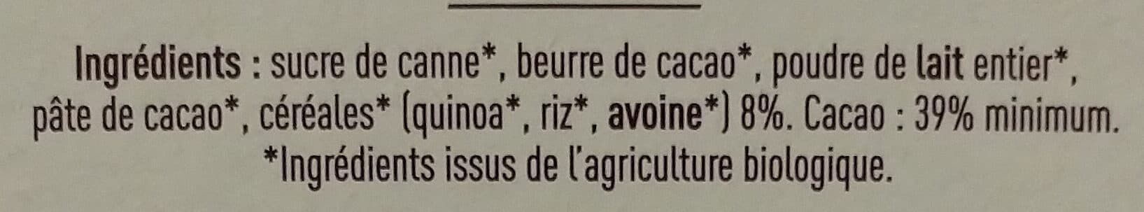 Au Bord Du Lac Chocolat au lait céréales packshot