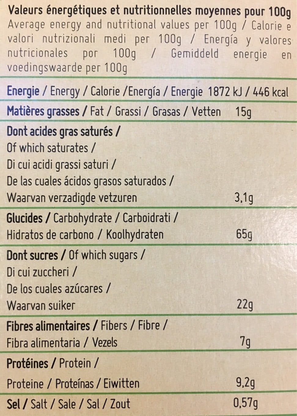 Sortis Du Four Avec Amour Biscuits bio petit dejeuner packshot