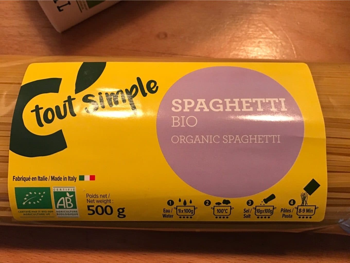 C Tout Simple Spaghetti packshot